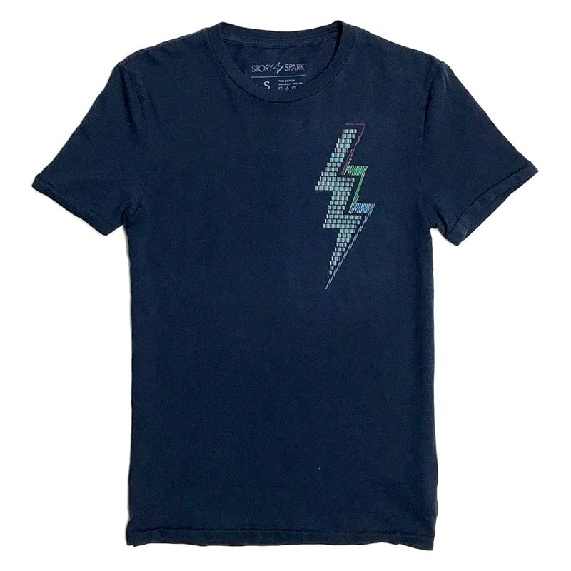 Amazon.com: RGB Lightning Bolt Unisex Graphic T-shirt: Handmade