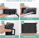 Wodondog Retractable Baby Gate 150 cm Tall 86 cm One Hand Safety Gate view 5