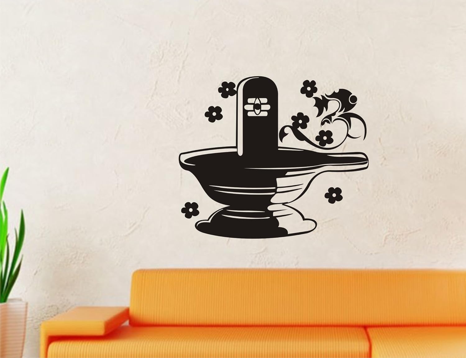 Lord Shiva Black Large Wall Sticker Size(69*59)cm Amazon.in Home