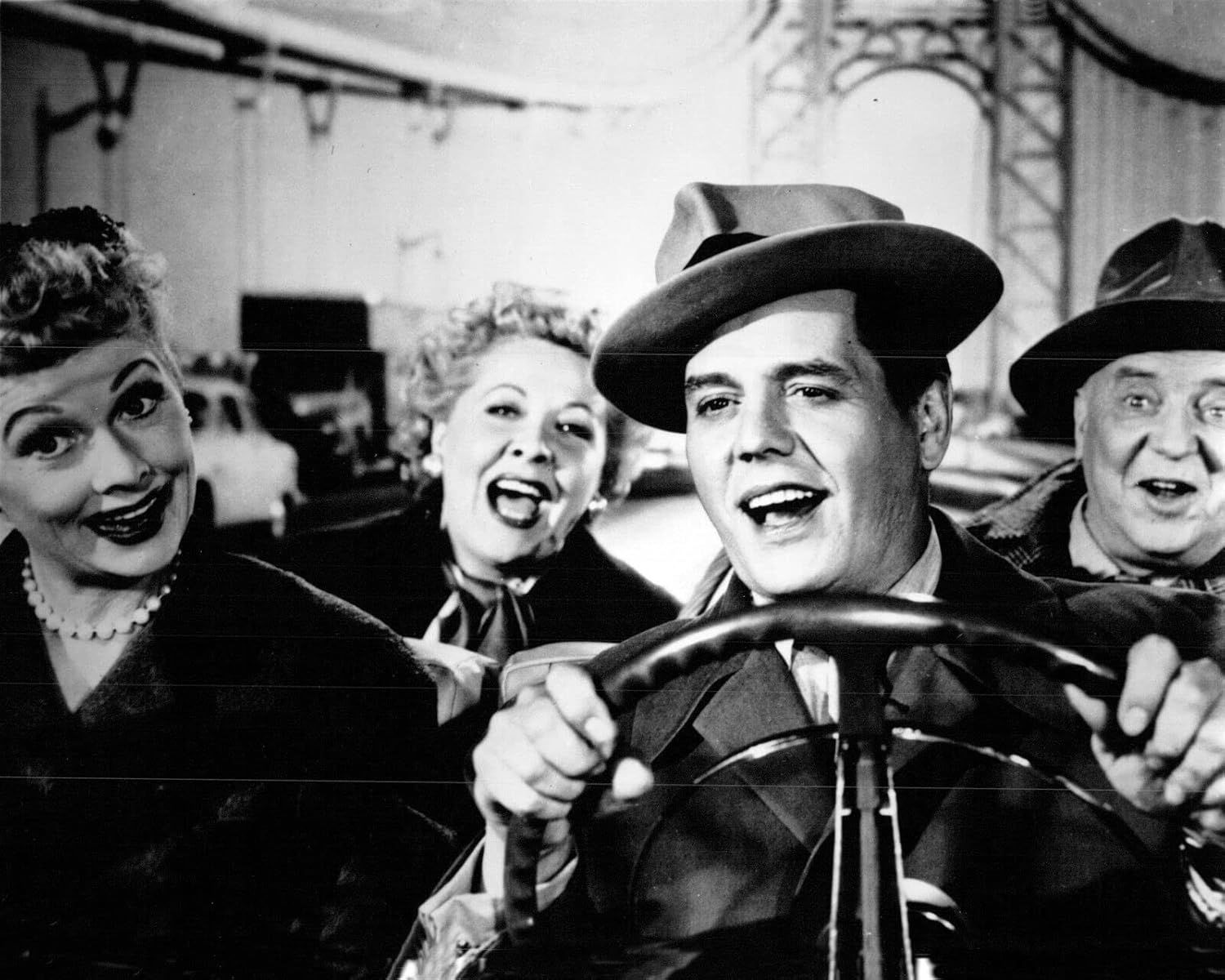 Photographs - California Here We Come Lucy Desi Ethel & Fred in car 8x10 photo