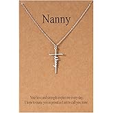 Lcherry Birthday Gifts for Grandma Mom Daughter Teacher Cross Necklace for Women Christian Necklaces Religious Gifts Jewelry for Women Mother's Day