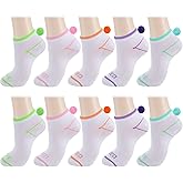 Cutecrop 5 Pairs Women Cheer Pom Pom Socks with Balls on the Back Ankle Low Cut Seamless Socks Seamless for Men Women Gifts