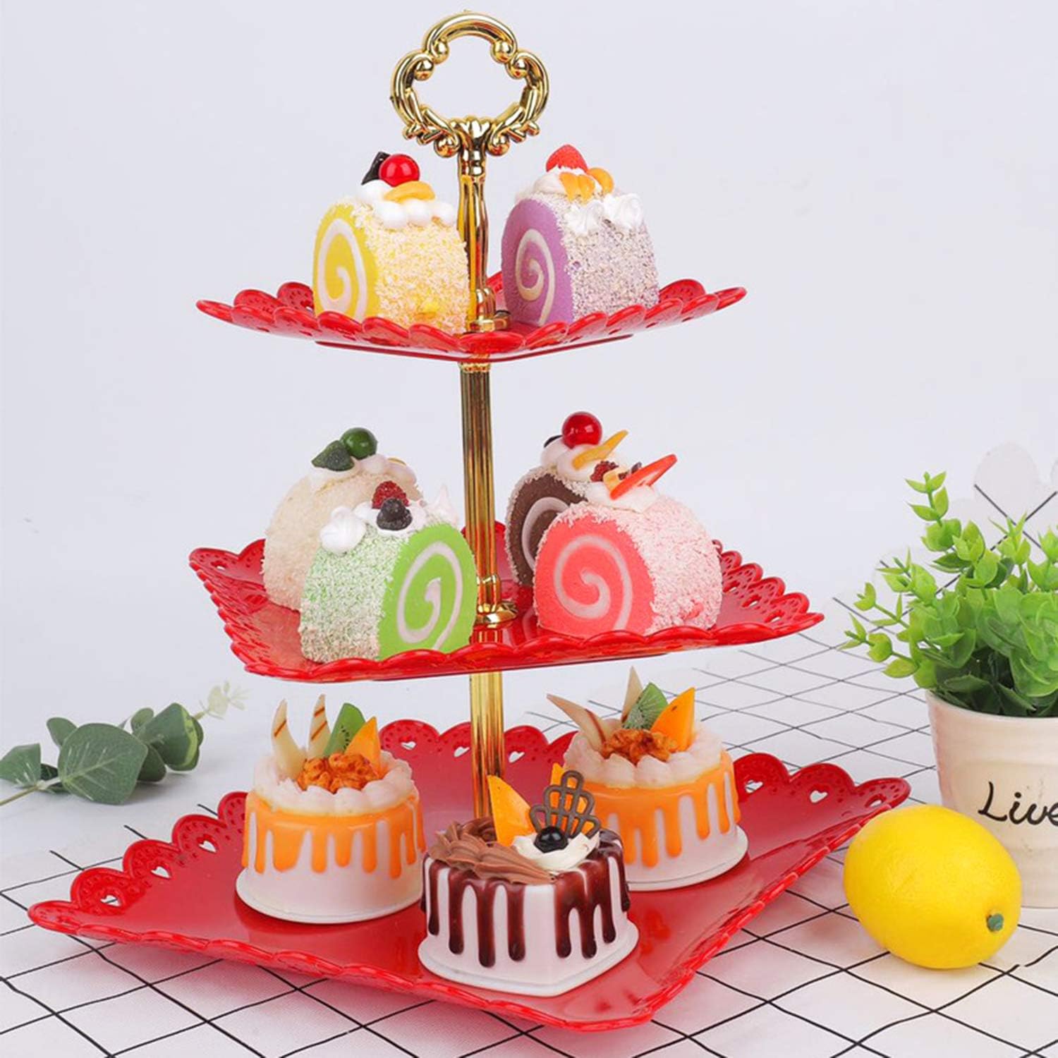 Cuisine Et Maison Assiettes Et Plats De Service Loclic Com Behone 2 Pieces Presentoir Plateau De Gateaux Bonbons Mariage Support A Cupcake Anniversaire 3 Etages Plats De Service Cupcacks Fruits Support Daliments Pour