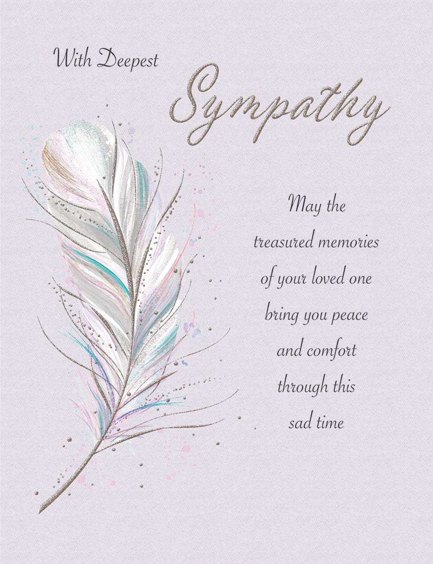 Piccadilly Greetings Classic Symapthy Card Sympathy - 8 x 6 inches - Regal Publishing