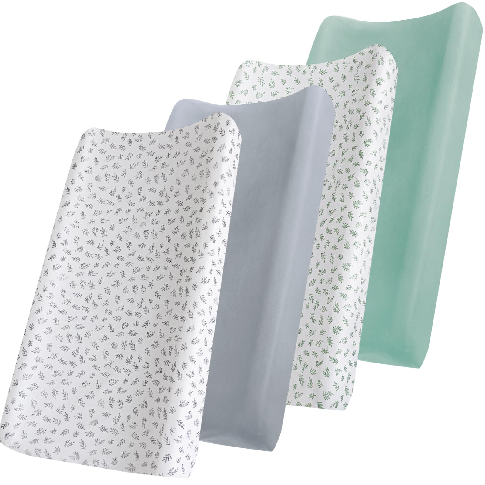 Photo 1 of Changing Pad Cover, Diaper Changing Pad Covers 4 Pack, Fitted Baby Changing Table Sheets for 32''×16'' Change Table Pad, Cradle & Bassinet Sheets for Boys & Girls, Soft & Breathable
