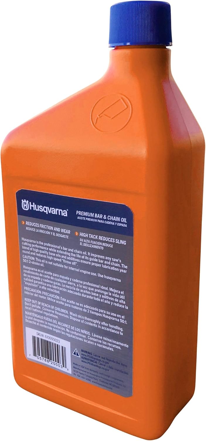 Husqvarna 610000023 Bar & Chain Oil, Quart: Garden & Outdoor