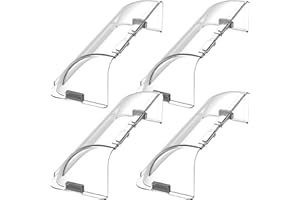 Home Intuition Air Vent Deflector - Non Melting, Adjustable Magnetic Heat and AC Deflector for Vents, Sidewall, and Ceiling Registers, 4 Pack