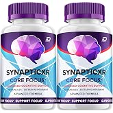 SynapticXR Brain Supplement Capsules &ndash; Synaptic XR All-Natural Maximum Strength Formula for Enhanced Memory and Focus Pills, SynapticXR Support and Reviews (2 Pack &ndash; 120 Capsules)