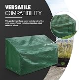 KEPLIN Garden Bench Cover 3-Seater Waterproof Heavy Duty 89x162x66cm view 4