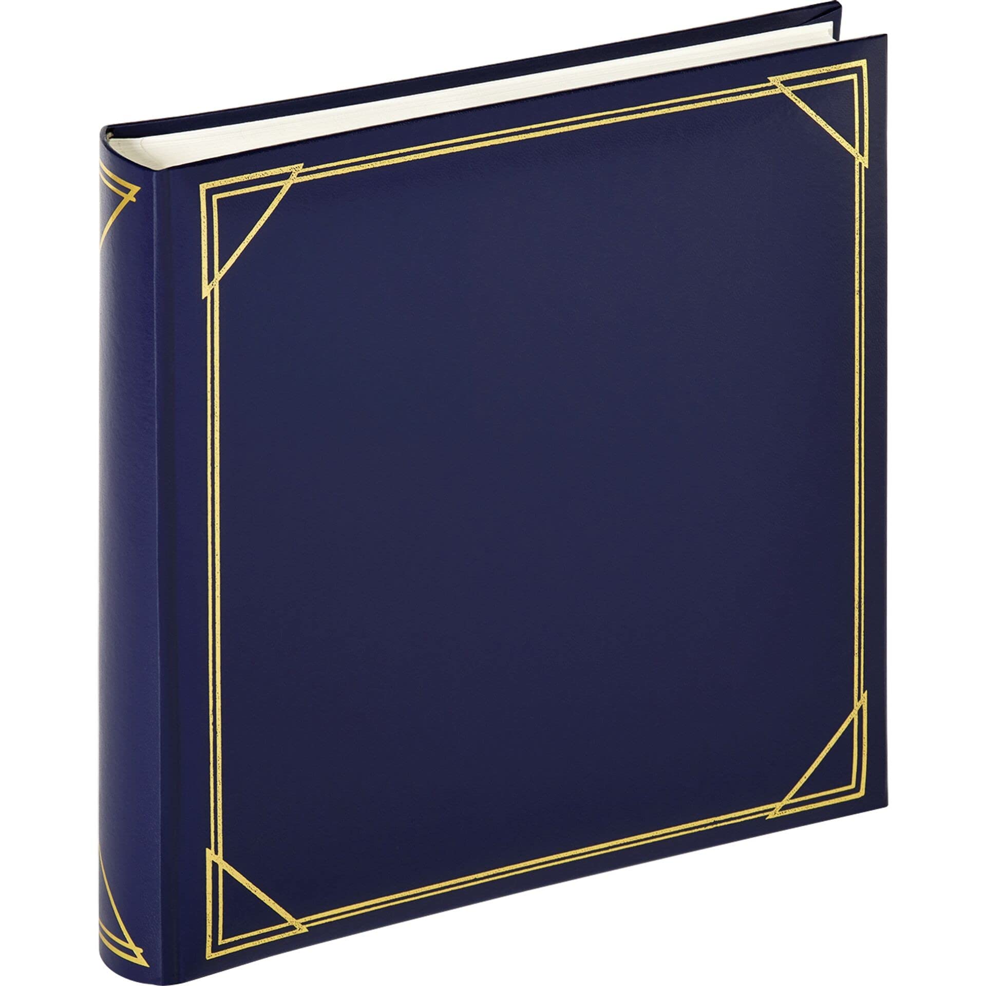 walther Design Photo Album Blue 30 x 30 cm Imitation Leather with Embossing, Standard Album MX-200-L