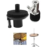 2-Pack Hi-Hat Clutch &amp; Cymbal Seat Holder Set (19mm) - Quick Release Compatible with Most Standard Hi-Hat Stands, Drum Kit Replacement Parts Accessories for Jazz, Rock Drummers