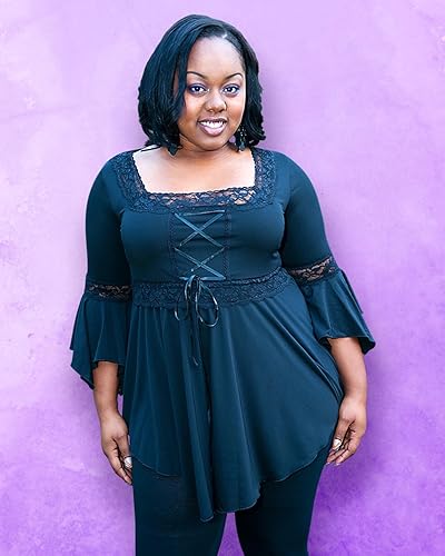 Dare to Wear Renaissance Corset Top: Victorian Gothic Boho Women's