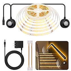 HOUHUI Dual Motion Sensor Light Indoor Under Bed
