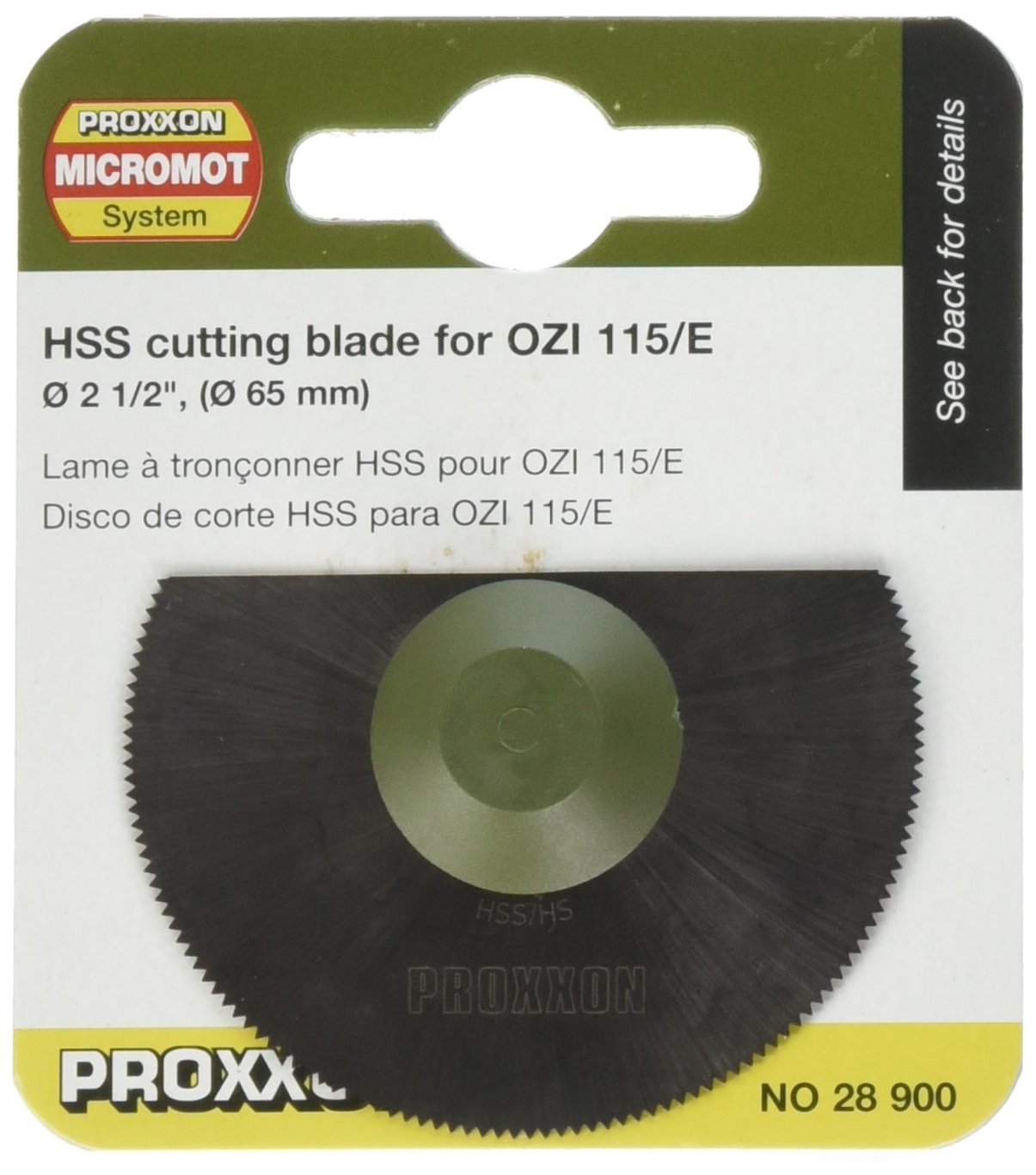 PROXXON 28900 HSS Segment Divider for OZI 220 / E Number 28520