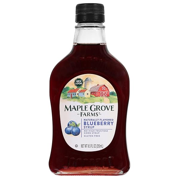 MAPLE GROVE FARMS, BLUEBERRY SYRUP, 8.5 OUNCE