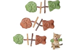 Purrident - Fix Your Cat’s Dental Health, 2026 New Creative Fish Bone Cat Toy, Natural Wooden Fishbone Catnip & Silvervine Ch
