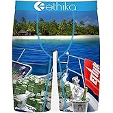 Ethika Boy's Staple Boxer Briefs, Soft 4-Way Stretch, No Ride-Up Fit - The Island