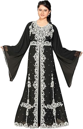 long sleeve georgette dress