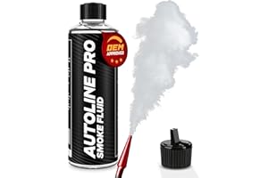 AutoLine Pro Automotive Best Ranked Clean & High-Density Smoke Fluid Solution for Smoke Machines (EVAP, Vacuum, and More) [Not for Ventus]