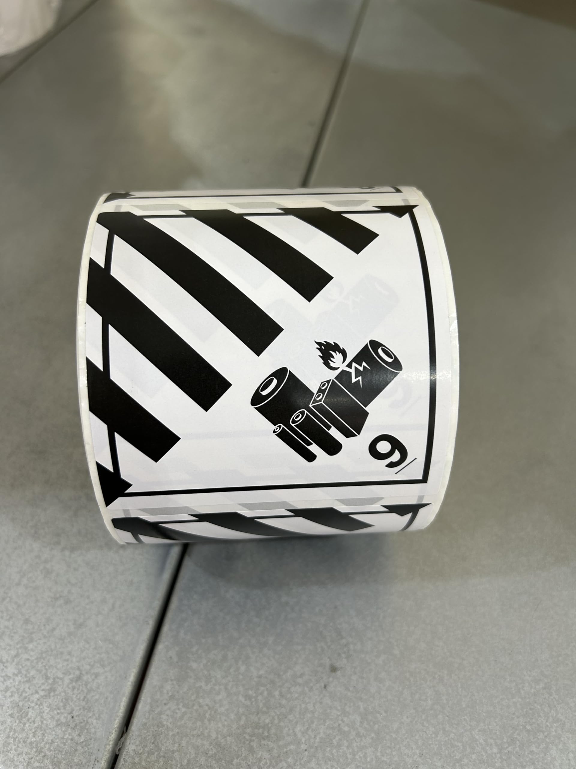 Lithium Ion Battery Label- 4" x 4" High Adhesive