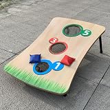 Unibos Bean Bag Toss Game Set w/ 6 Bean Bags - Indoor Outdoor Party Fun view 2