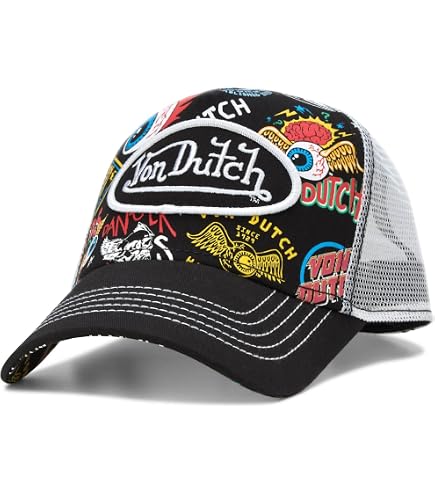 Amazon.com: Von Dutch Monogram Trucker Cap, Mesh Back  display picture 3