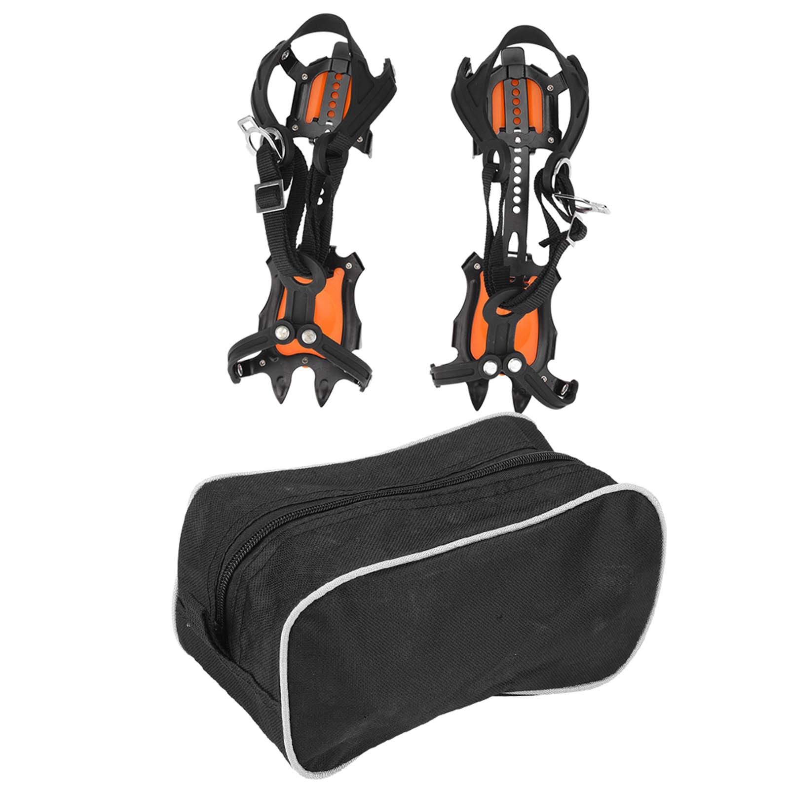 Ice Climbing Crampons, Portable Outdoor Sports 10 Toothed Snow Crampons Slip Resistant Ice Gripper