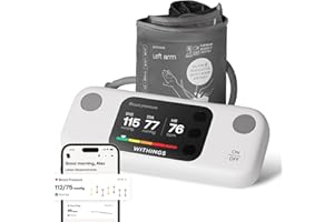 Withings BPM Vision – Smart Arm Blood Pressure Monitor | FDA-Cleared | Easy-to-use, Accurate Systolic & Diastolic Measurements, Wide Range Cuff | Wi-Fi & Bluetooth | iOS & Android | FSA/HSA