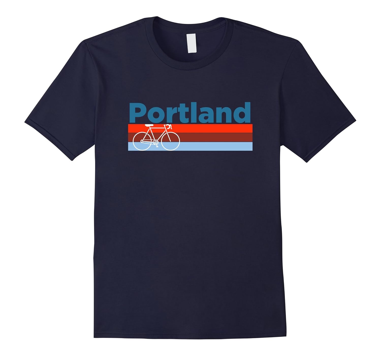 Retro Bike - Portland Oregon T Shirt-Rose