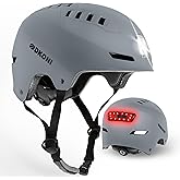 DKONI Bike Helmet with LED Lights Bicycle Helmets Commuter Cycling Helmet USB Rechargeable Front & Back LED Light Helmet for Adult Men Women