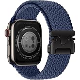 MUIPIK Parachute Buckle Strap for iWatch Series10-1 SE/Ultra3 2 1,Braided Solo Loop Elastic Nylon Sports Band Compatible with Apple Watch Bands
