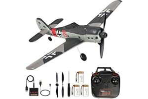 ANTSIR RC Plane for Adults and Kids, 4 Channel Hobby Remote Control Airplane with Gyro System, WW2 Fw190 Flying Toys Easy Control for Beginners