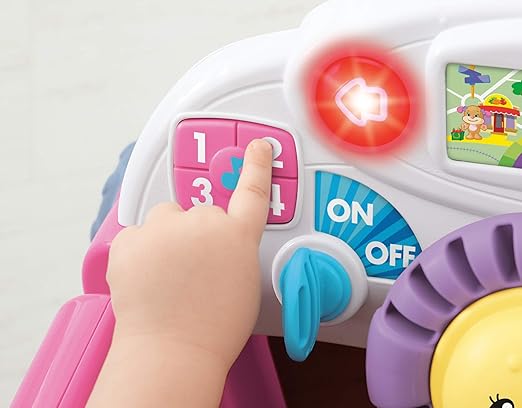 fisher price crawl around car pink