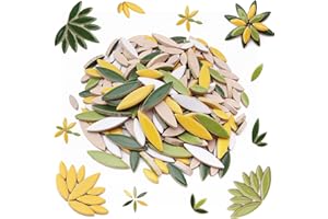 Youway Style Petal Mosaic Tiles for Crafts, 568g Flower Tiles Pieces for Mosaic Craft Supplies,DIY Mosaic Outdoor Decor,Mosaic Tiles Kits for Adults
