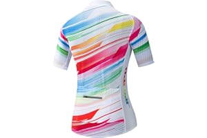 JPOJPO Bike Jersey Women, Racing Women's Cycling Shirt Tops S-3XL,4 Pockets