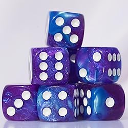 10 PC D6 dice 16mm Acrylic Dice Set for RPG MTG DND