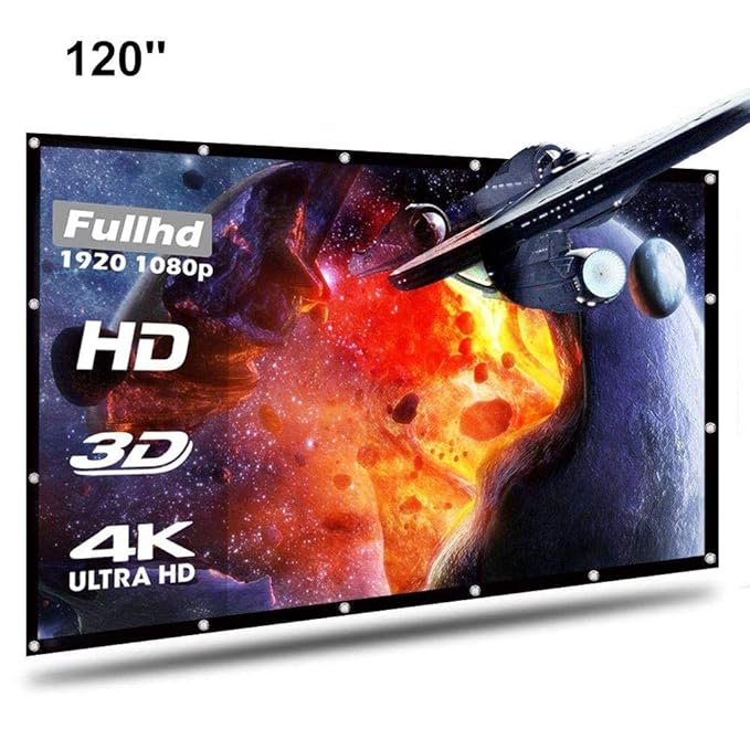 Womdee Pantallas para proyectores, Pantalla de proyector de ...
