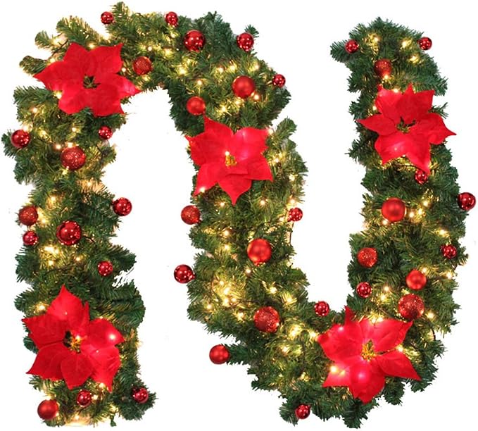 Beleuchtete Weihnachtsgirlande Mit Tropfenform | LED-Lichter, Tannenzapfen, Für Drinnen & Draußen