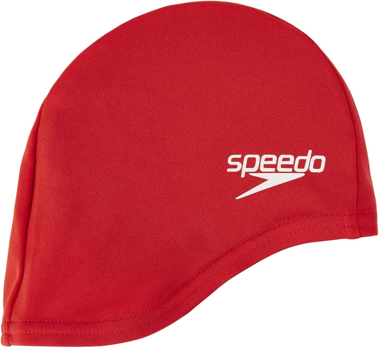 Speedo Polyester Cap Swimming Cap, Junior Unisex, Red, One