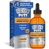 Sovereign Silver Pets, Immune Support, Colloidal Silver, 4 fl oz (118 mL) | For Dogs & Cats, 10 ppm, Liquid Dropper