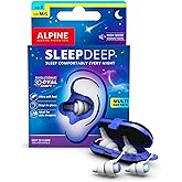 Alpine SleepDeep - Soft Ear Plugs for Sleeping and Concentration - New 3D Oval Shape and Noise Reducing Gel for Better Attenu