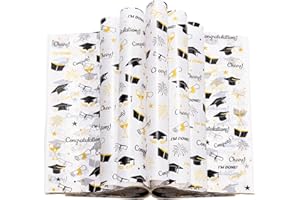 KVCSYAW 100 Pcs Graduation Wax Paper for Food, Wax Paper Sheets Deli Paper Sandwich Wrap Candy Cookies Wraps, Waterproof Oil-proof Picnic Basket Liners with Cap Pattern for Kitchen Handmade Food