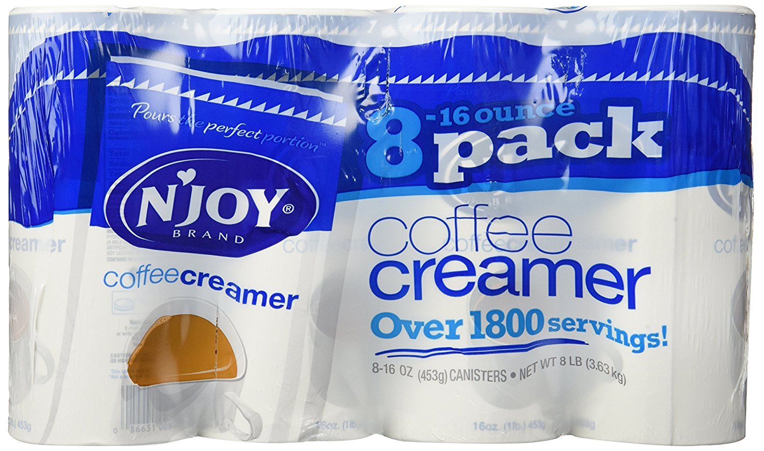 NJoy Original Powdered Coffee Creamer 16oz 8ct (Pack of 2