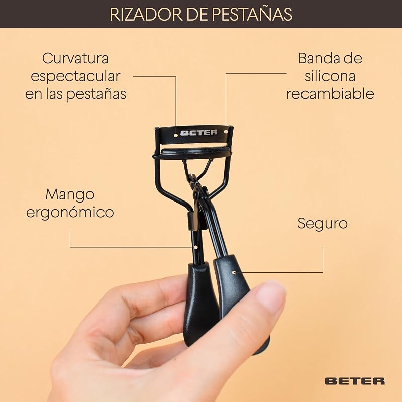 – Rizador de pestañas retorno automático, con almohadillas de silicona, rizapestañas profesional, acero de alta duración, maquillaje de ojos