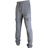 SCREENSHOT Sports Mens Premium Slim Fleece Pants Zipper Pockets - Athletic Jogger Fitness Workout Gym Sweatpants