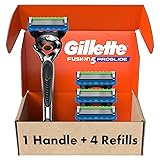 Gillette Fusion ProGlide Razor for Men, Handle + 4