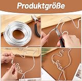 Yoosso 9 Gauge Aluminium Craft Wire 3mm 65 ft Bendable Silver for Jewellery view 3