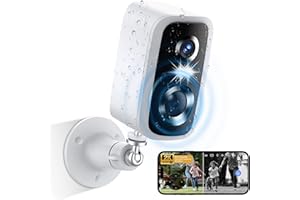 NOAHCAM Security Cameras Wireless Outdoor - HD 2K Battery Powered Cameras for Home Security Outside, 2.4G WiFi Surveillance Indoor AI Motion Detection,Color Night Vision,2-Way Talk,Waterproof