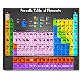 Progrian Periodic Table of Elements Mouse Pad Anti-Slip Rubber Personalized Rectangle Gaming Mouse Pads Size 9.5" x7.9"