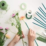 TSKDKIT 30cm Bamboo Garden Stakes with 50 Twist Ties - Plant Support view 5